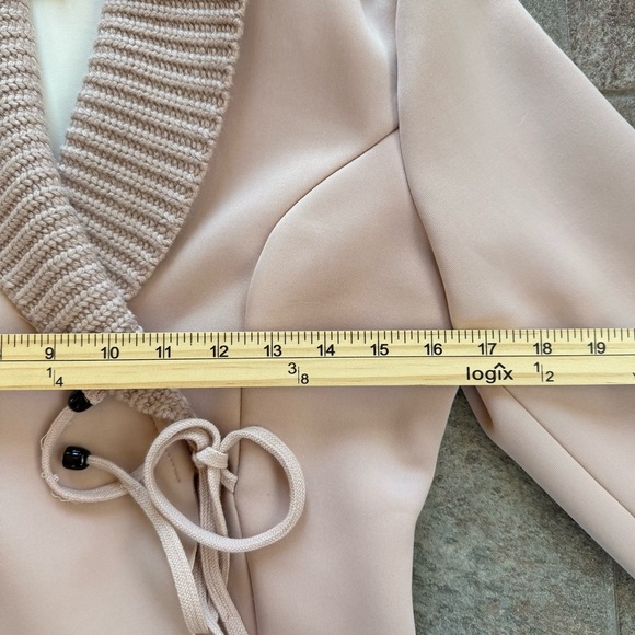 Venus Women's Shawl Collar Jacket Light Pink Blush Size Medium - Picture 9 of 10